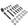 VIS DE CARROSSERIE/CARENAGE/CAPOTAGE REPLAY ACIER POUR MBK 50 BOOSTER/YAMAHA 50 BWS NOIR (KIT)