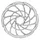 BRAKE DISC MTB 6 HOLES NEWTON BRAKCO COMPATIBLE SHIMANO AND OTHER 203 mm SILVER FOR E-BIKE WITH REINFORCEMENT SUPPLEMENTAIRE OF 2 mm + 6 SCREW