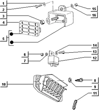 Boite de derivation-microtelerupteur-plaque a bornes