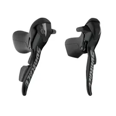 LEVIER/MANETTE ROUTE PATIN SUNRACE 9V. DOUBLE ALU NOIR COMPATIBLE SHIMANO (PAIRE)