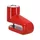 LOCK MINI BLOQUE DISC FOR SCOOTER RED (INCLUDED MOUNT OF MOUNTING KIT)