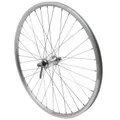 MTB WHEEL BRAKE SHOE LOCKING 26" ER10 FRONT SILVER HUB ALUMINIUM RIM 19C