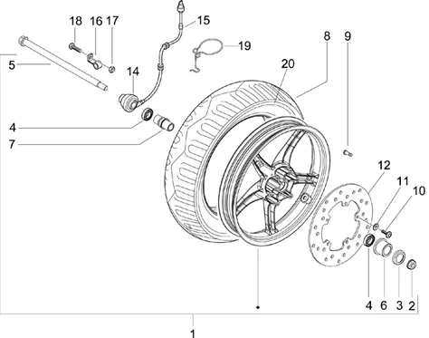 Roue avant