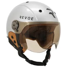 CASQUE VELO ADULTE REVOE PREMIUM URBAIN/CITY GRIS SILVER TAILLE 55-56 ECRAN REGLABLE, PROTECTION OREILLE AMOVIBLE (VENDU EN BOITE) COMPATIBLE EBIKE ET TROTTINETTE - HOMOLOGATION EN1078+A1