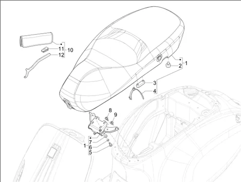 Selle - trousse d'outilis