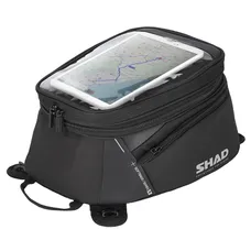 BAG OF TANK MOTORCYCLE SHAD SL20F EXTENSIBLE BLACK 12L/15L (FITTING KIT INCLUDED) (X0SL201F)