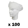 CHARLOTTE/SOUS CASQUE TAILLE UNIQUE POUR UNE MEILLEURE HYGIENE (LIVRE PAR 100) - IDEAL POUR LES LOUEURS DE VELO DONC DE CASQUE -BLANC