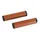 GRIP CITY DDK BICYCLE SIMILI CUIR BROWN CLAIR L125MM (PAIR)
