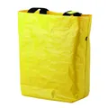 BICYCLE PANNIER YELLOW (MATERIAU RECYCLE) MOUNTING KIT CARRIER ON CROCHET CHARGE MAXIMALE 5 kg