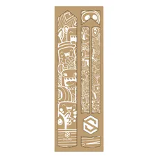 AUTOCOLLANT/STICKER DE PROTECTION CADRE VELO SKUAD MODELE COMICS BLANC (3M)