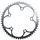 ROAD CHAINRING 5-BOLT DIA. 130 MICHE 52T OUTER TYPE SHIMANO SILVER 9/10-SPEED