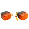 CLIGNOTANT SCOOT ADAPTABLE MBK 50 BOOSTER 1990>2003/YAMAHA 50 BWS 1990>2003 AV ORANGE/NOIR (PAIRE) ** -REPLAY