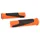 GRIP MTB NEWTON BI-MATIERE ORANGE/BLACK L130MM (PAIR)
