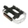 PEDAL MTB NEWTON RESIN BLACK CAGE ALUMINIUM SILVER 9/16" BEARING OF THE (PAIR)