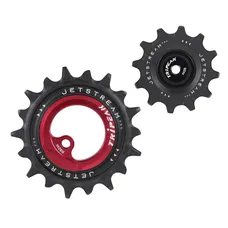 DERAILLEUR JOCKEY WHEEL AOPW TRIPEAK 12-18 TEETH CERAMIC 12X2-SPEED SHIMANO DURA-ACE R9200 RED (SET OF 2) (WARRANTY 4 YEARS)