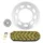 KIT CHAINE ADAPTABLE DERBI 125 SENDA DRD SM 2009>2014 428 14x50 (DIAM COURONNE 105/125/8.5) (DEMULTIPLICATION ORIGINE) -AFAM