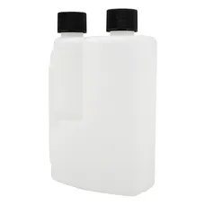 DOSEUR D'HUILE AVEC RESERVE POUR MELANGE ESSENCE P2R GRADUE TRANSPARENT 250ml AVEC BOUCHON (VENDU A L'UNITE)