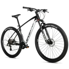 CONVENTIONAL BICYCLE MTB 29 LEADER FOX EVOLUTION 2026 UNISEX BLACK/WHITE MATTE 8-SPEED FRAME 20 INCHES (SIZE ADULT 180 TO 188 cm)