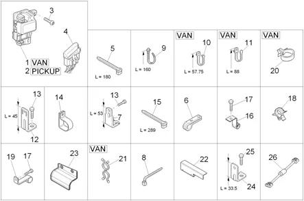 Composants de l'installation électrique