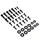 VIS DE CARROSSERIE/CARENAGE/CAPOTAGE REPLAY ACIER POUR MBK 50 OVETTO/YAMAHA 50 NEOS NOIR (KIT)