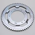 ADAPTABLE MOPED REAR SPROCKET MBK 51 WHEEL ALUMINIUM GRIMECA 56 DTS (BORE 98 mm) 10 HOLES SILVER -P2R SELECTION