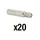 PROLONGATEUR/EXTENSION DE VALVE CLAPET ANTI RETOUR COMPATIBLE TROTTINETTE DIAM 8 mm LONGUEUR 33 mm (VENDU PAR 20)