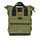 BAG REAR BICYCLE HAPO.G ROLL-TOP KAKI MEDIUM CONVERTIBLE SAC TO DOS (53X26X16CM) (SOLD INDIVIDUALLY) - MOUNTING KIT CROCHETS ON CARRIER