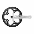 CITY CRANKSET STRONGLIGHT 8-SPEED IMPACT R SILVER 170 mm 46T WITH CARTER FOR TRANSMISSION WITHOUT CHAIN TENSIONER FOR MOYEUX VITESSES INTEGREES (AXLE SQUARE TAPER 127 mm)