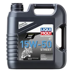 HUILE MOTEUR 4 TEMPS LIQUI MOLY MOTO STREET 4T 15W50 (4 L) SYNTHETIQUE