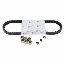 KIT TRANSMISSION (COURROIE, GALETS, GUIDES) ORIGINE PIAGGIO 50 PRIMAVERA 4T 3V E4 2017>2020 -1R000562