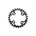 MTB CHAINRING 4-BOLT DIA. 64 FOR SHIMANO XT M785 STRONGLIGHT DOUBLE 26T INNER BLACK (FOR OUTER 38T) NOT THREADED - THICKNESS 3.5 mm 10-SPEED