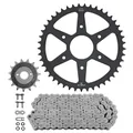 ADAPTABLE CHAIN KIT KTM 390 DUKE ABS 2021>2023/HUSQVARNA 401 SVARTPILEN, 401 VITPILEN 2018>2023 520 15X45 (DIAMETER REAR SPROCKET 63/110/8.5) (OEM GEARING) -JT SPROCKETS