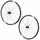 ROUES GRAVEL DISC 700 FIR GALAXIUM CENTERLOCK BLACK CASSETTE SHIMANO MICROSPLINE 12-SPEED THRU AXLE 12/100 AND 12/142 HEIGHT/PROFIL 26 mm (PAIR) - TUBELESS READY