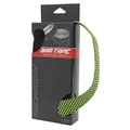 HANDLEBAR TAPE/HANDLEBAR NEWTON SILICONE YELLOW FLUORESCENT/BLACK WITH BOUCHONS -GUIDOLINE