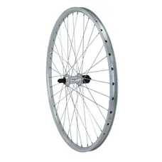 MTB WHEEL BRAKE SHOE LOCKING 26" ER10 REAR SILVER HUB SHIMANO QC300 10/9/8-SPEED 36 SPOKES RIM 21C -COMPATIBLE 7-SPEED