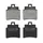 PLAQUETTE DE FREIN NEWFREN POUR KYMCO 300 MAXXER 2006> AR, 250 GRAND DINK 2001>2004 AV / SYM 125 GTS 2006>2007 AV, 125 JOYMAX 2006>2007, 300 JOYMAX 2009> AV (FD0327BE) (ELITE ORGANIQUE)