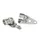 SUPPORT DE PHARE CYCLO ADAPTABLE MBK 51/MOTOBECANE/PEUGEOT 103 CHROME (DIAM 26mm) (PAIRE) -SELECTION P2R