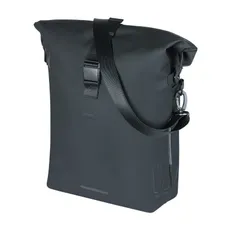 BAG REAR SAC TO DOS BICYCLE SIDE BASIL SOHO 17L BLACK MOUNTING KIT CARRIER WITH SYSTEM MIK STUDS (31X16X37CM) WITH LIGHT LED