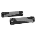 GRIP CITY/MTB NEWTON BI-MATIERE BLACK/GREY DOUBLE CLAMP CHC BLACK L130MM (PAIR)