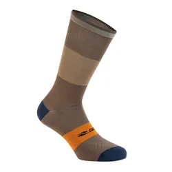 CHAUSSETTES / SOCQUETTES ETE GIST REFLEX MARRON 36/39 AVEC BANDE REFLECHISSANTE - HAUTEUR 20 cm (PAIRE) -5850