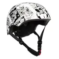 CHILDREN'S BICYCLE HELMET DISNEY V3 AVENGERS COMICS WHITE WITH ADJUSTMENT DIAL ADJUSTMENT SIZE 54-58 (CARD-PACKED)