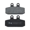 PLAQUETTE DE FREIN NEWFREN POUR APRILIA 125-150-200-250-300-400-500 SCARABEO AV / DERBI 125-250-300 RAMBLA AV / MALAGUTI 500 SPIDERMAX AV (FD0091BE) (ELITE ORGANIQUE)