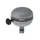BICYCLE BELL BASIL BLACK SILVER METAL DIAMETER 60 mm (SOLD INDIVIDUALLY) MOUNTING KIT 22,2/25,4 mm