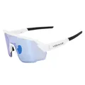 CYCLING GLASSES ADULT VISIONAIR MONTURE WHITE VERRES PHOTOCHROMIC QUI S'ADAPTENT AUTOMATIQUEMENT TO LA LUMINOSITE (VERRE CAT 0-3)