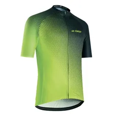 CYCLING JERSEY GIST SUMMER FLOW SLEEVES SHORT ZIP TOTAL YELLOW FLUORESCENT XL -5349