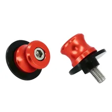 DIABOLO MOTO M8 ALU ANODISE ROUGE (PAIRE) -AVOC