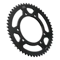 ADAPTABLE 50CC GEARED MOTORCYCLE REAR SPROCKET APRILIA 50 RX 2006>2017/DERBI 50 SENDA X RACE 2004>2011/GAS GAS 50 SM ROOKIE 2001>2005/RIEJU 50 MRT 2009> 420 53 DTS STEEL BLACK (DIAMETER 105/125/8.5) -JT SPROCKETS