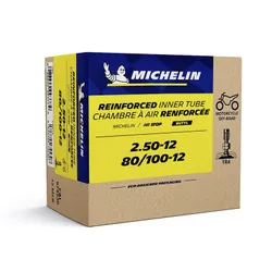CHAMBRE A AIR 12'' 2.50-12, 80/100-12 MICHELIN 12MCR VALVE TR4 (CROSS)