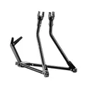 DISPLAY STAND/MOUNT 1 BICYCLE IBERA EASY MOUNTING KIT ON BASE FRAME REAR COMPATIBLE 20"-27.5"-29"-700C BLACK - FOLDING AND ADJUSTABLE