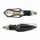 CLIGNOTANT SEQUENTIEL MOTO AVOC SAKADO 9 LEDS BASE ABS TRANSPARENT/NOIR (HOMOLOGUE CE) (PAIRE)